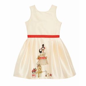 Girls Fiveloaves Twofish Christmas Holiday Presents Party Dress 14 NWT